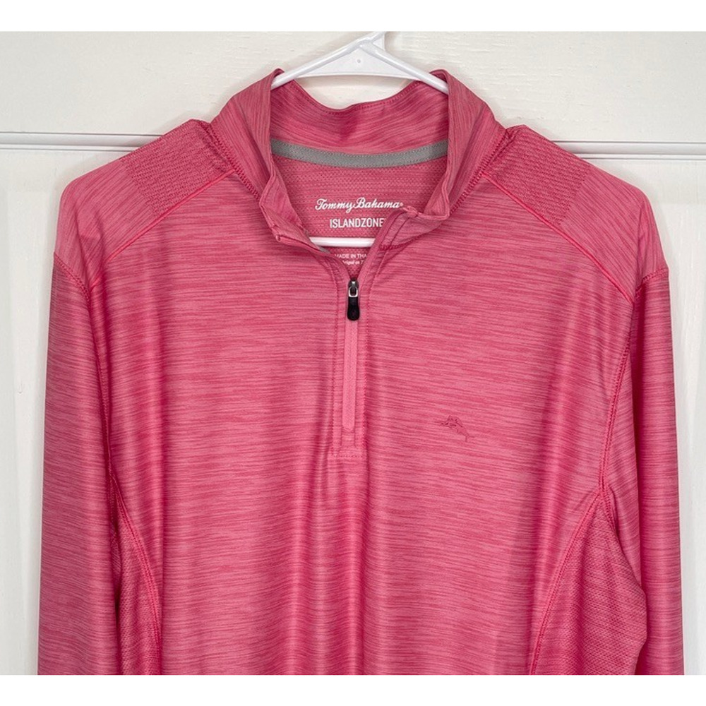 Tommy Bahama Men's IslandZone Quarter Zip Pullover Sz M Golf Performance Active - Picture 2 of 9